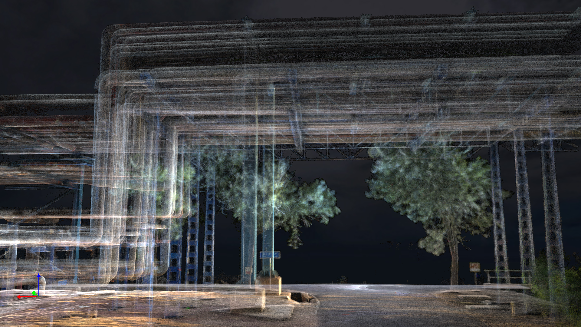 石油管廊三维扫描数字化管线线路