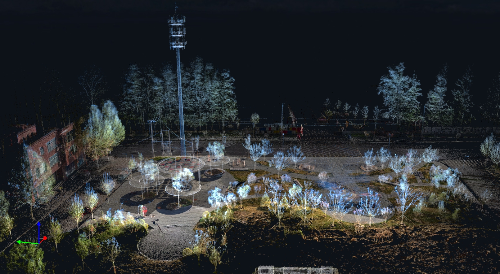 公园广场三维激光扫描测绘