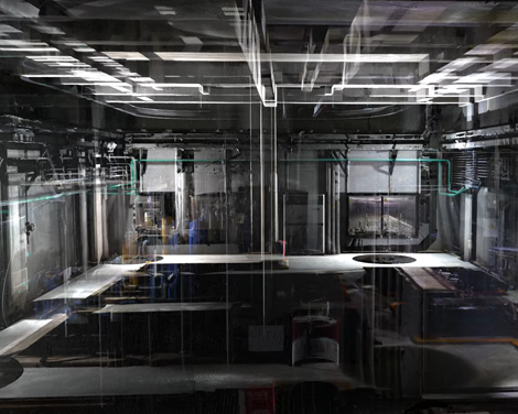 钢铁厂液压站三维扫描建模的技术应用